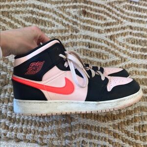 Kids Black and Pink Nike Sneakers (Fit Adult too)